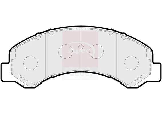 Brake Pads Set Front PD3902 Apec Blue 8971686340 8973784460 8982169260 Quality