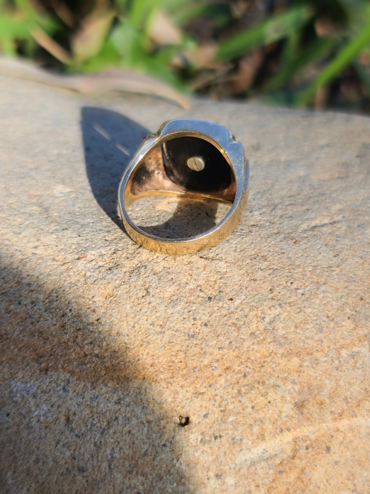 VTG 10k Solid Yellow Gold Double Eagle Ring 8.75s… - image 20