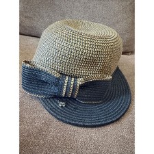 Cloche woven Hat with Brim unique look