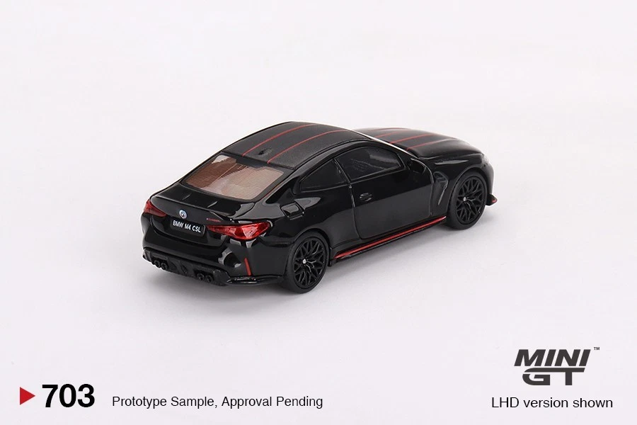 Truescale 1:64 MINI GT 703 BMW M4 (G82) CSL Black Sapphire LHD - Immagine 3 di 3