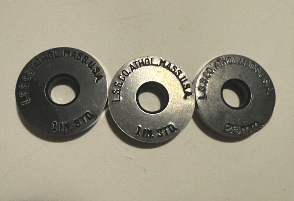 Juego de 3 discos micrómetros estándar Starett  Foto 2 de 2