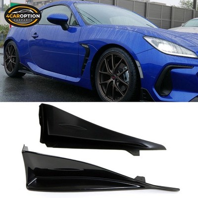 Fits 22-25 Subaru BRZ Toyota GR86 2DR STI Style Side Skirt Mud Guards ABS