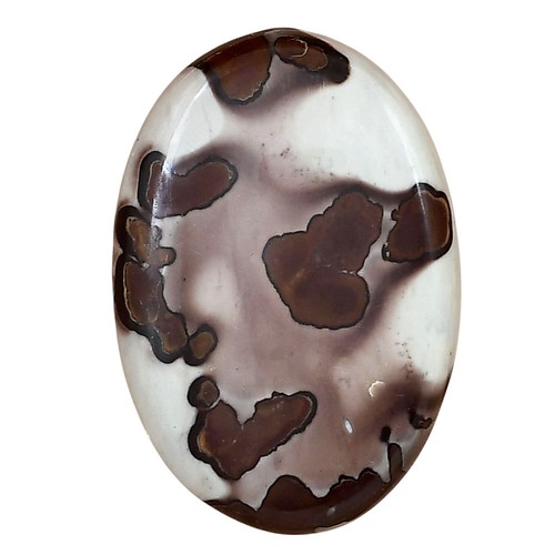Natural Coffee Bean Jasper 36.1x24.9x5 mm Oval Polished Gemstone LS01901-28
