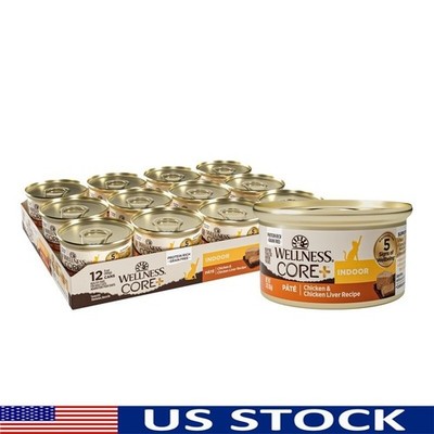 Grain Free High Protein Cat Food Pate Chicken Liver Indoor Recipe 3oz 12 Pack US