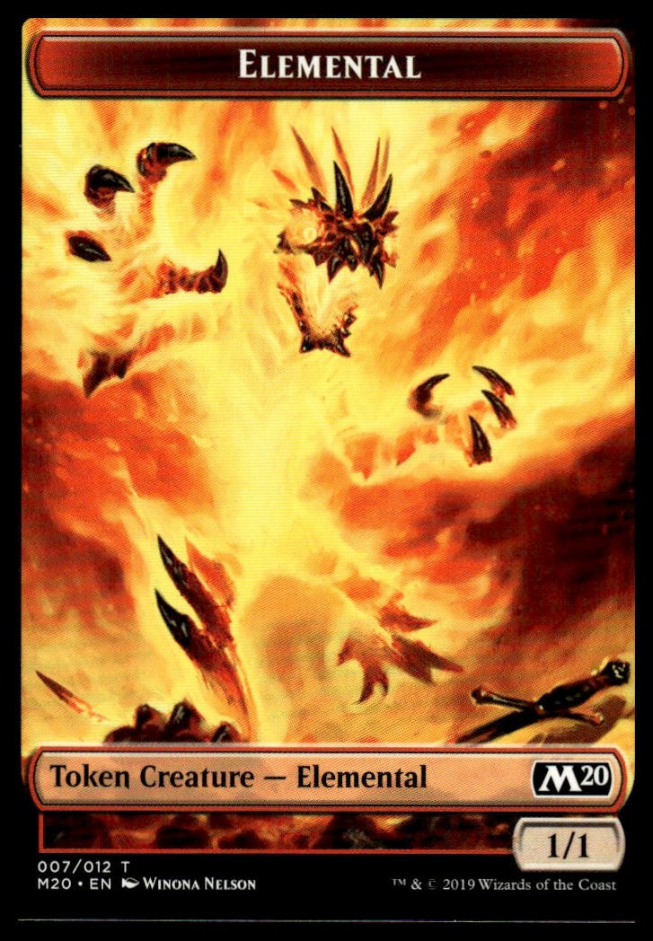 Magic The Gathering Core Set 2020 Elemental Token #7