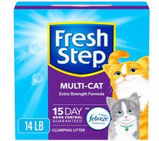 Clumping Cat Litter, Multi-Cat, Long Lasting Odor Control Kitty Litter with Acti
