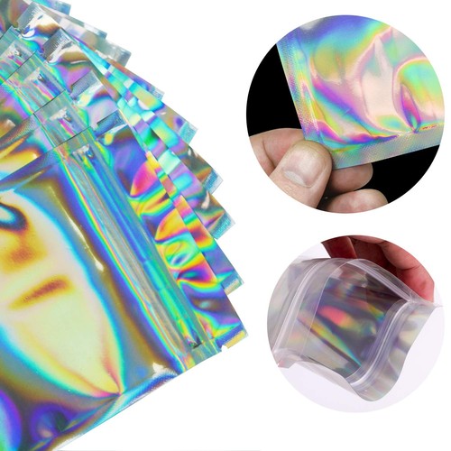 100 Pieces Smell Proof Bags - 3x5 Inches Resealable Mylar Bags Clear Food Can... - Picture 3 of 5