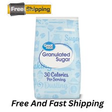 Great Value Pure Granulated Sugar, 10lb free & fast Shipping