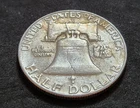1963‑D Franklin Half Dollar • 90% Silver • Circulated Example • X24