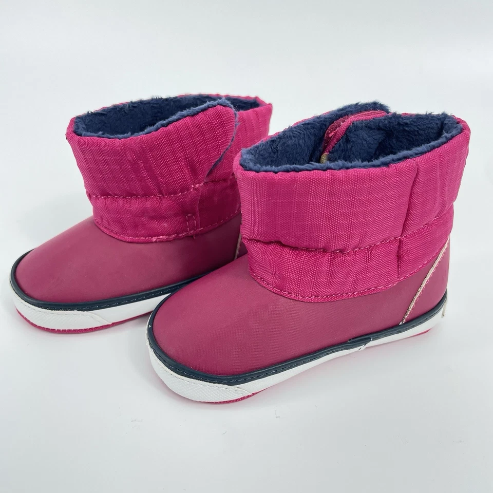 Polo Ralph Lauren Baby Booties Size 3 Pink Flesh Pony Infant Toddler Crib Shoes Foto 3 de 4