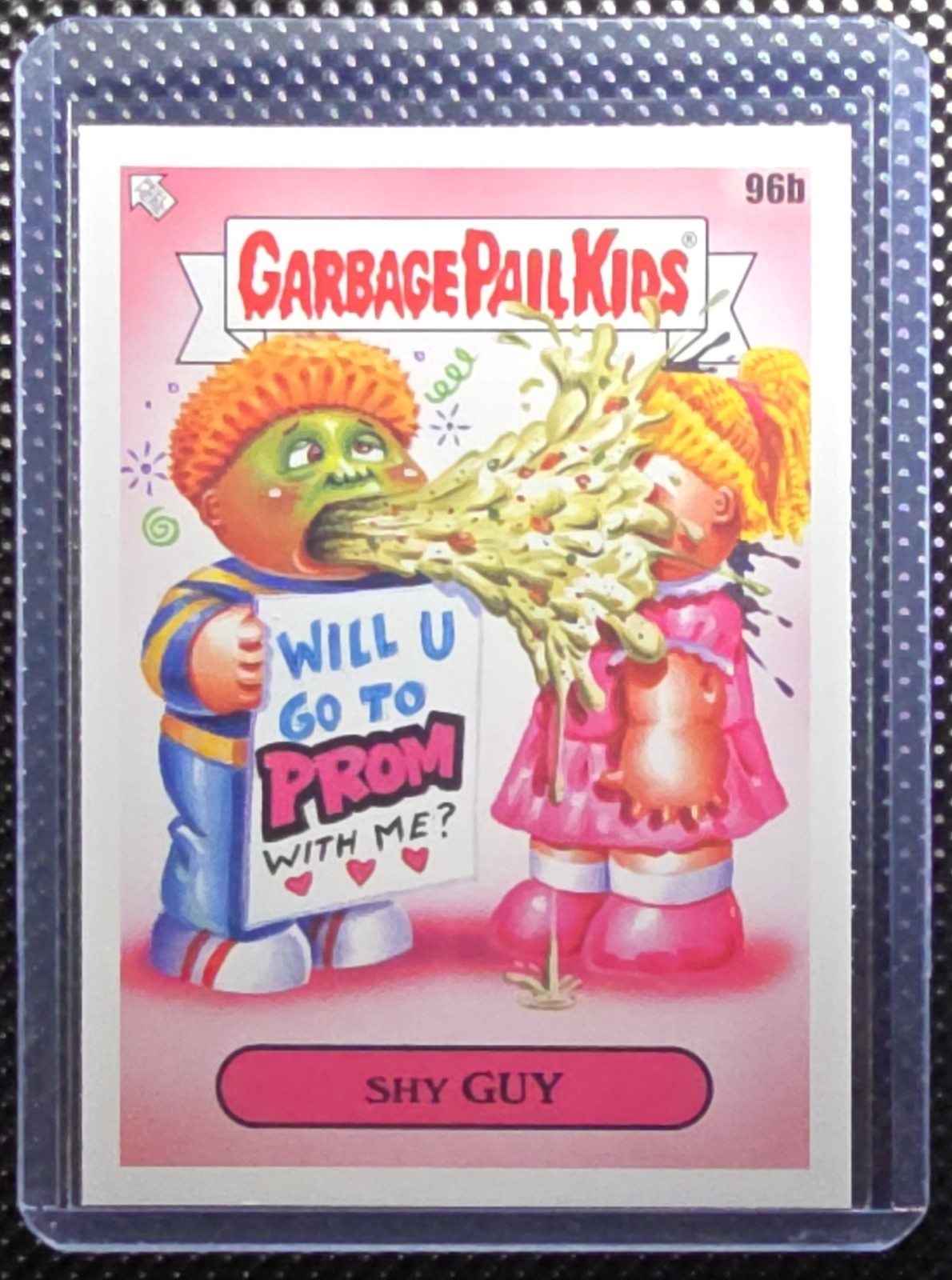 2020 Topps Garbage Pail Kids Late To School #96b Shy Guy front