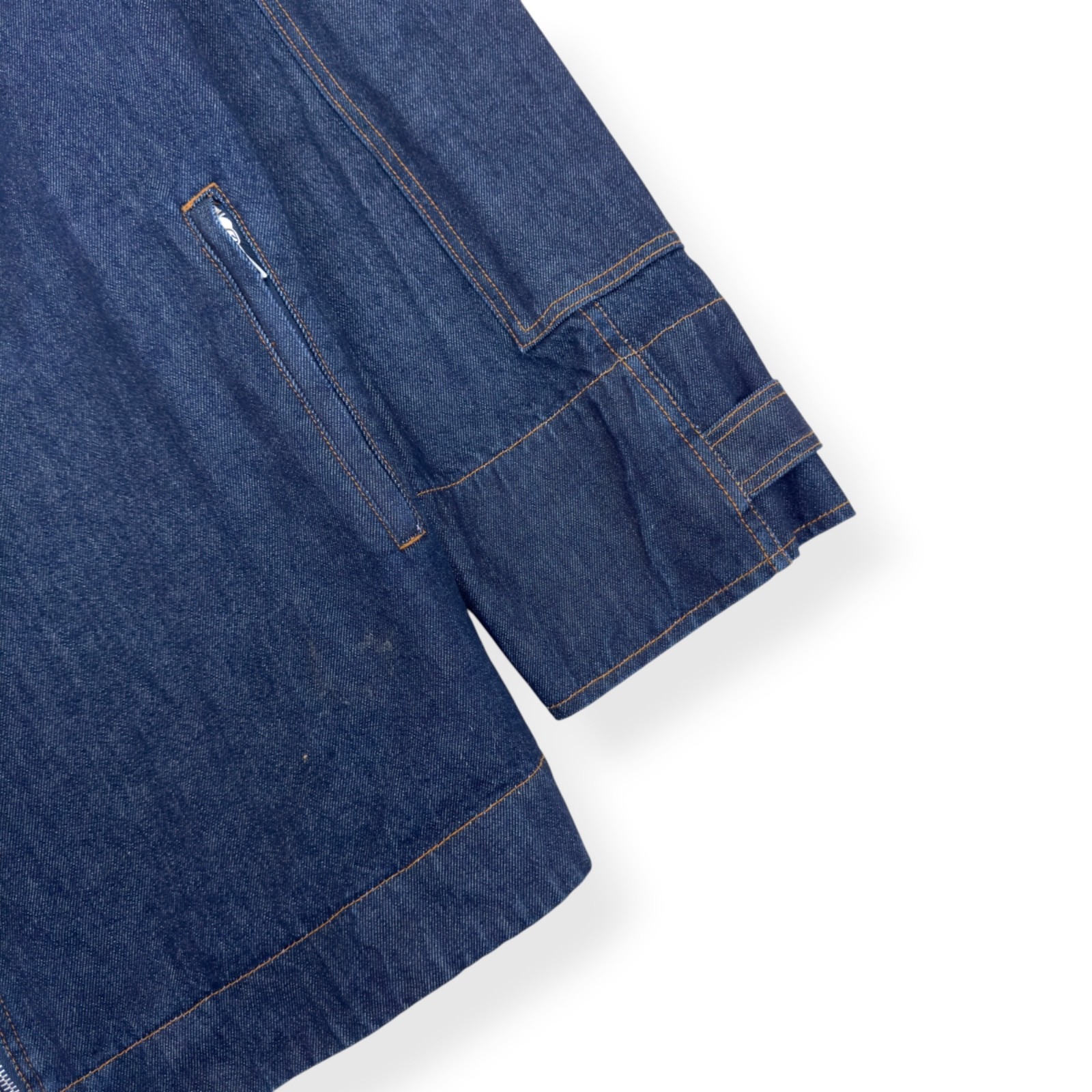 DRIES VAN NOTEN DENIM ZIP JACKET INDIGO XL RRP£470 image 3