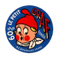 Belgium - Vintage Cheese Label - Le Petit Graf Fondu