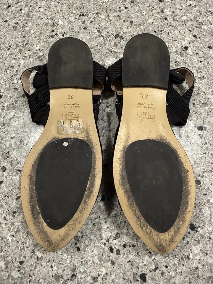 Sandalias Fendi Roma Niñas Hechas en Italia Vero Cuoio Talla 32 Usadas Muy Buenas Foto 4 de 4