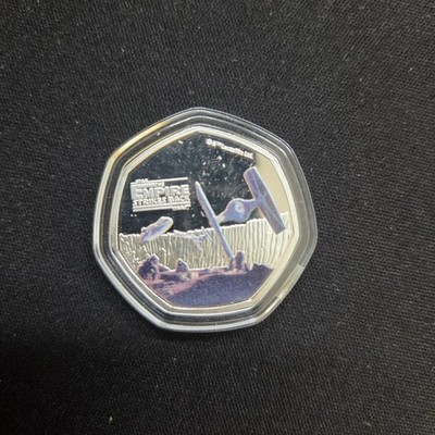 2020 Cook Islands Star Wars Empire Strikes Back TIE Fighter 25 Cents Farbe