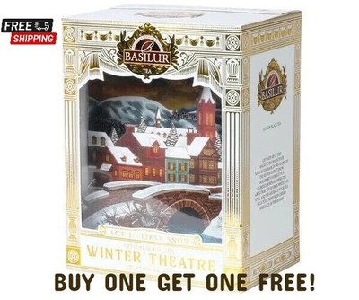 BASILUR  WINTER THEATER ACT :1 FIRST SNOW PURE BLACK CEYON TEA
