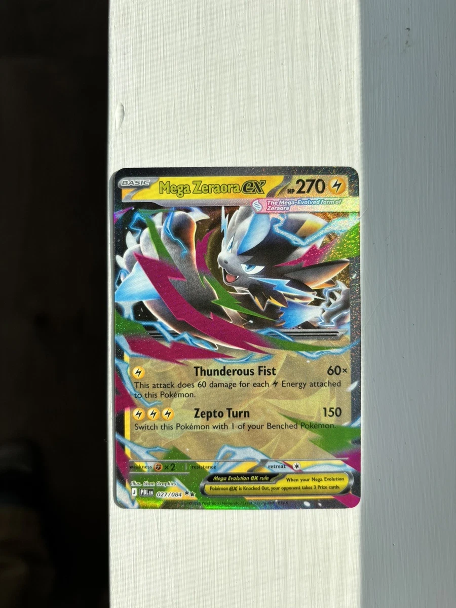 25+ Mega Zeraora Ex 027/084 Me05: Pitch Black for sale | Updated