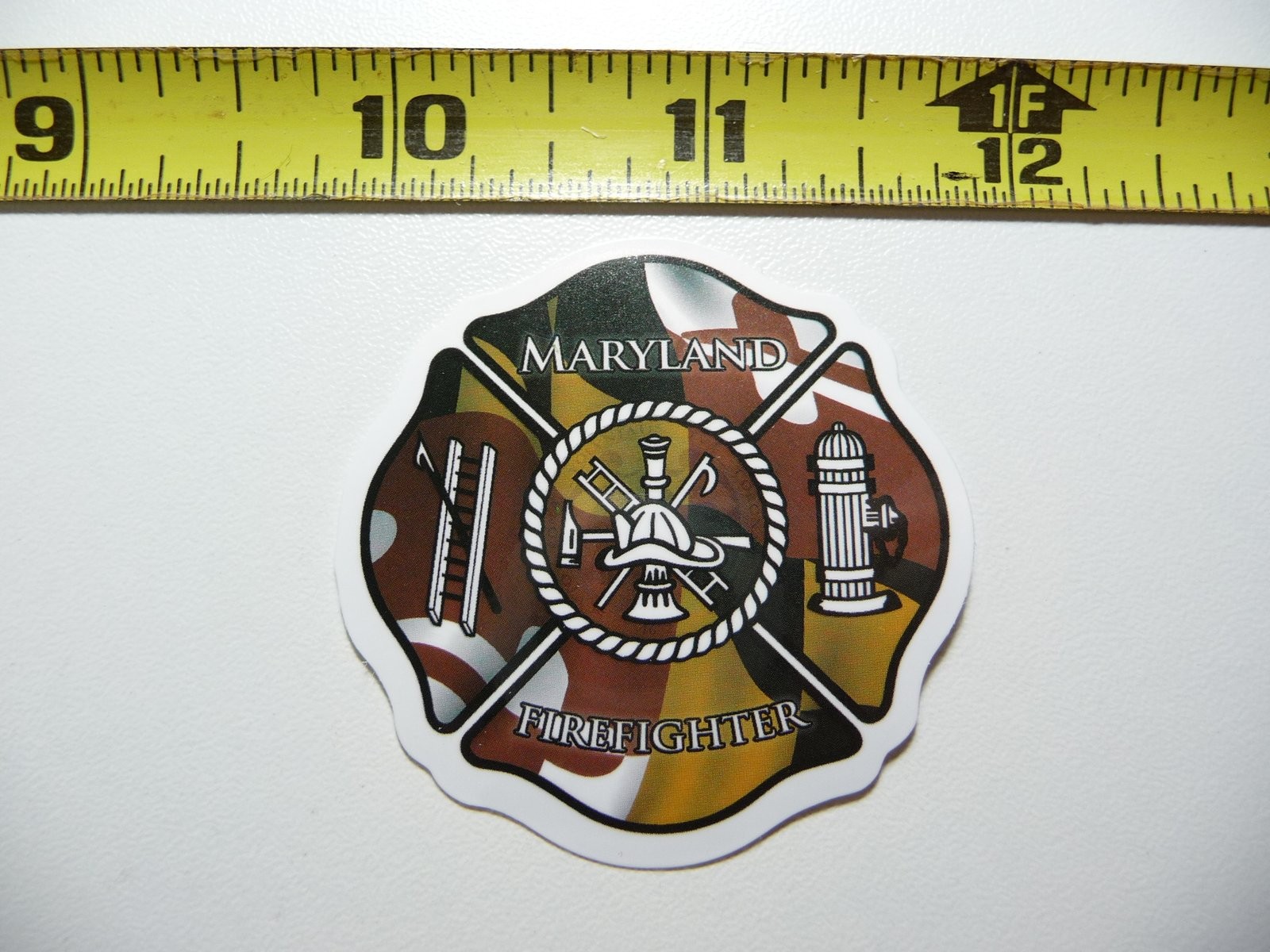 Maryland Firefighter Scramble Decal Sticker for Job & Occupation