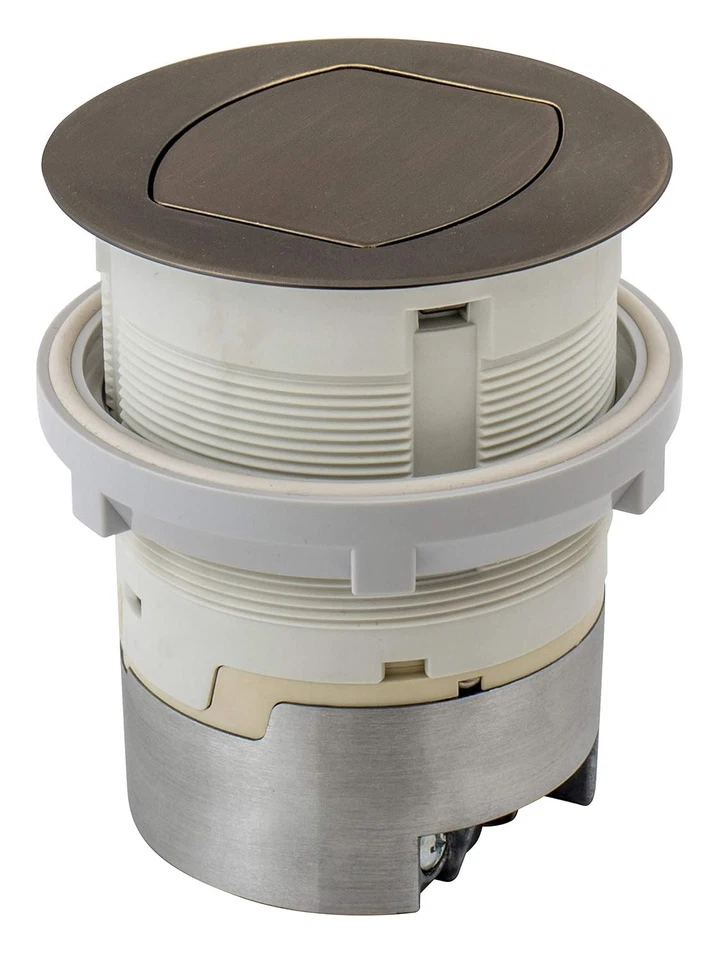 HUBBELL 15A Receptáculo de Balcão de Cozinha, Montagem em Superfície, Pop Up, RCT200BZE, BRONZE - Imagem 2 de 4