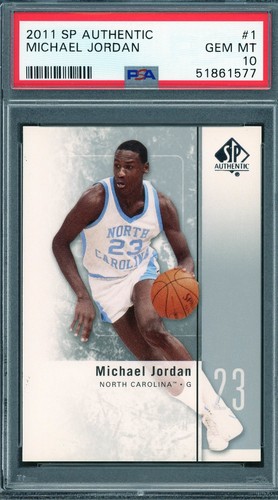 2011 SP Authentic # 1 Michael Jordan HOF PSA 10 Gem Mint UNC Bulls (51861577)