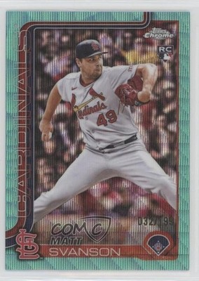2025 Topps Chrome Update Aqua Wave Refractor /199 Matt Svanson Rookie RC 09br