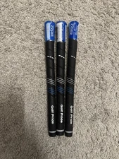 Golf Pride CP2 Wrap Grip Black/Blue UNDERSIZE NEW X 3