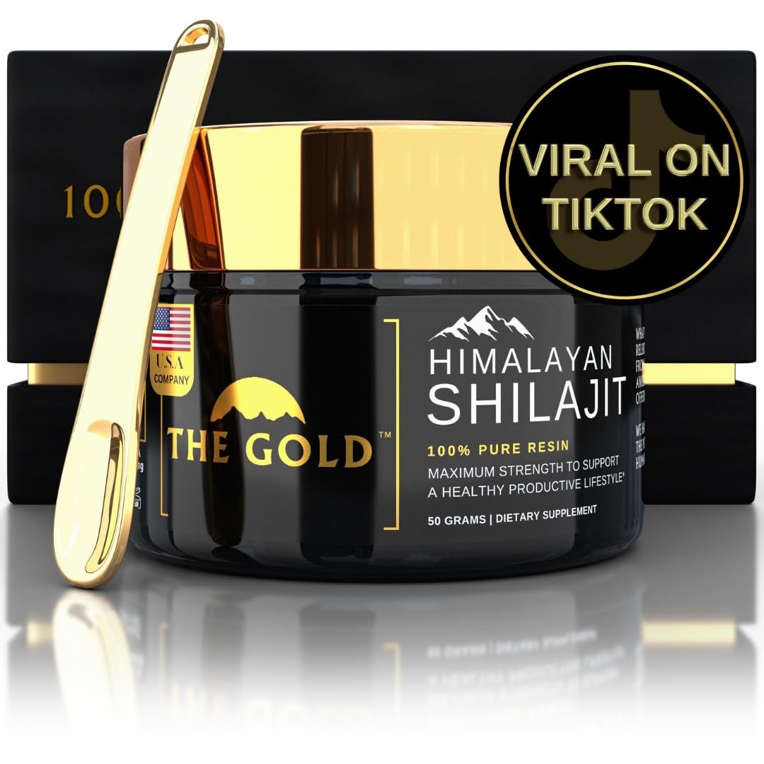 THE GOLD Shilajit Resin | Shilajit Pure Himalayan Organic Shilajit for Men & ...