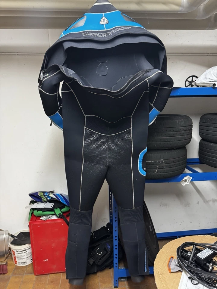 Taucheranzug Waterproof Halbtrocken Neoprenanzug Gr. L + Blau - Bild 3 von 4