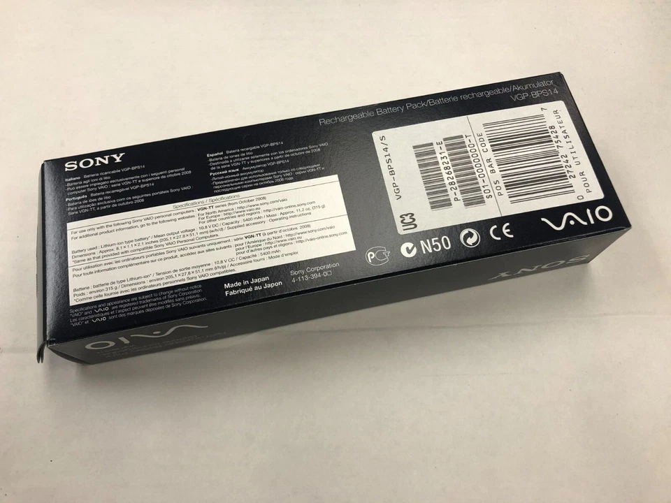 New Original Sony VAIO VGN-TT Series Battery 175683411 1-756-834-11 VGP-BPS14/S  - Image 2 of 3