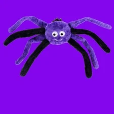 ZippyPaws Halloween Grunterz Spiderz Dog Toys Purple