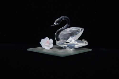 Lote Estate de 8 Estatuillas de Cristal Cisne/Ganso - Arco de Iris, Cristalita, Mobex, Ect - Imagen 8 de 12