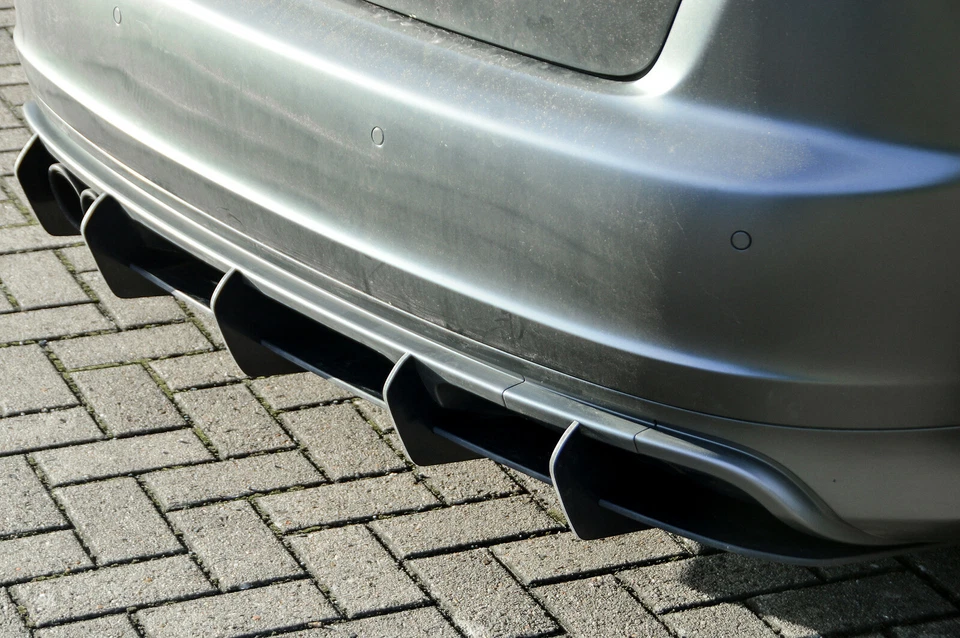 Gefräster Heckansatz Heckdiffusor aus ABS passend für Audi S3 8P Sportback FL - Bild 2 von 4