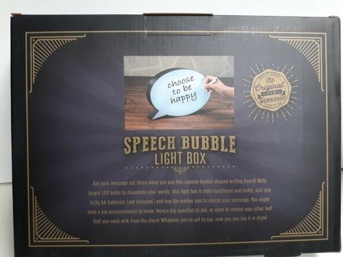 Speech Bubble Light Box (Room/Meme/Message/Weddings Photo Prop) NEW! - Picture 2 of 2