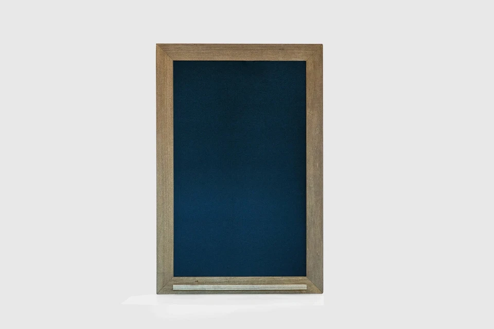 Modern Rustic Farmhouse Chalkboard with Optional Chalk Ledge - Dark Walnut (Mult - Image 3 of 4