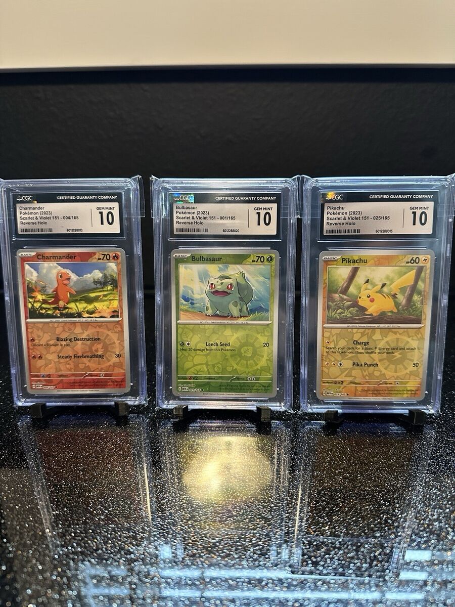 CGC 10 Pokemon 151 Cosmic Holo Promos Charmander Pikachu CGC 10 Pokemon 151 Cosmic Holo Promos Charmander Pikachu