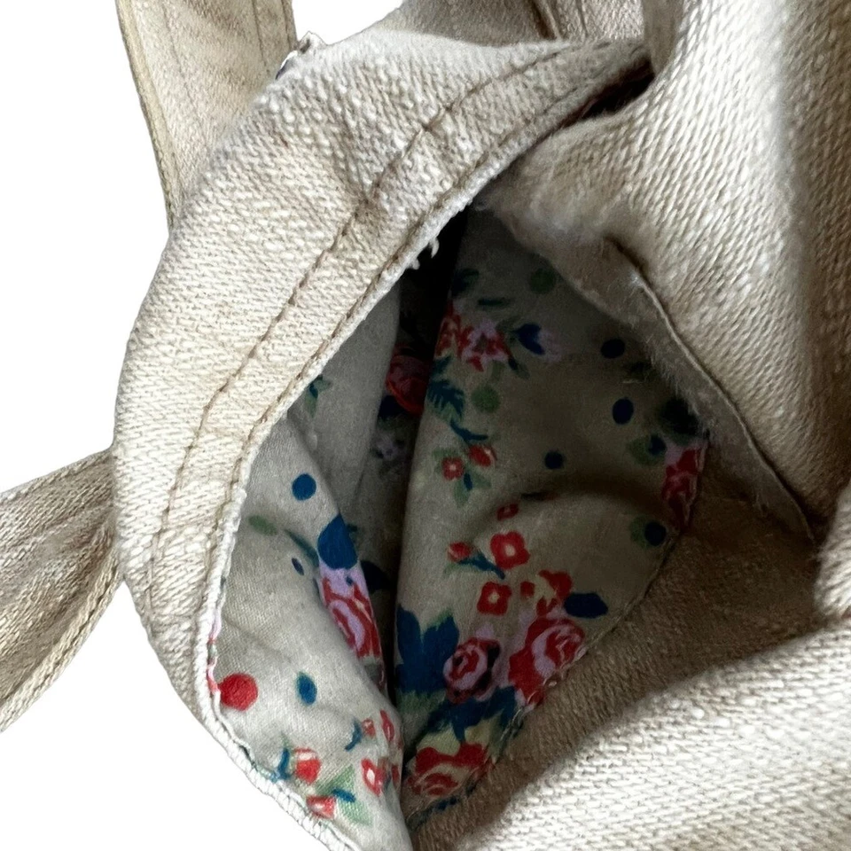 Bandolera/Cartera Hobo Levi's Vintage Años 80 Bolso Mediano Algodón con Rojo Tostado. Usado en excelente estado Foto 2 de 4