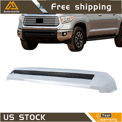 #ad Plastic For Toyota Tundra 2014 2021 Front Upper Hood Bulge Molding Grille Trim $56.03