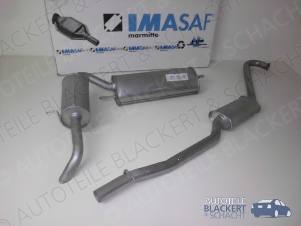 Imasaf Auspuffset Mitteltopf + Endtopf für Citroen BX Break 19 4X4 1990-1991-image
