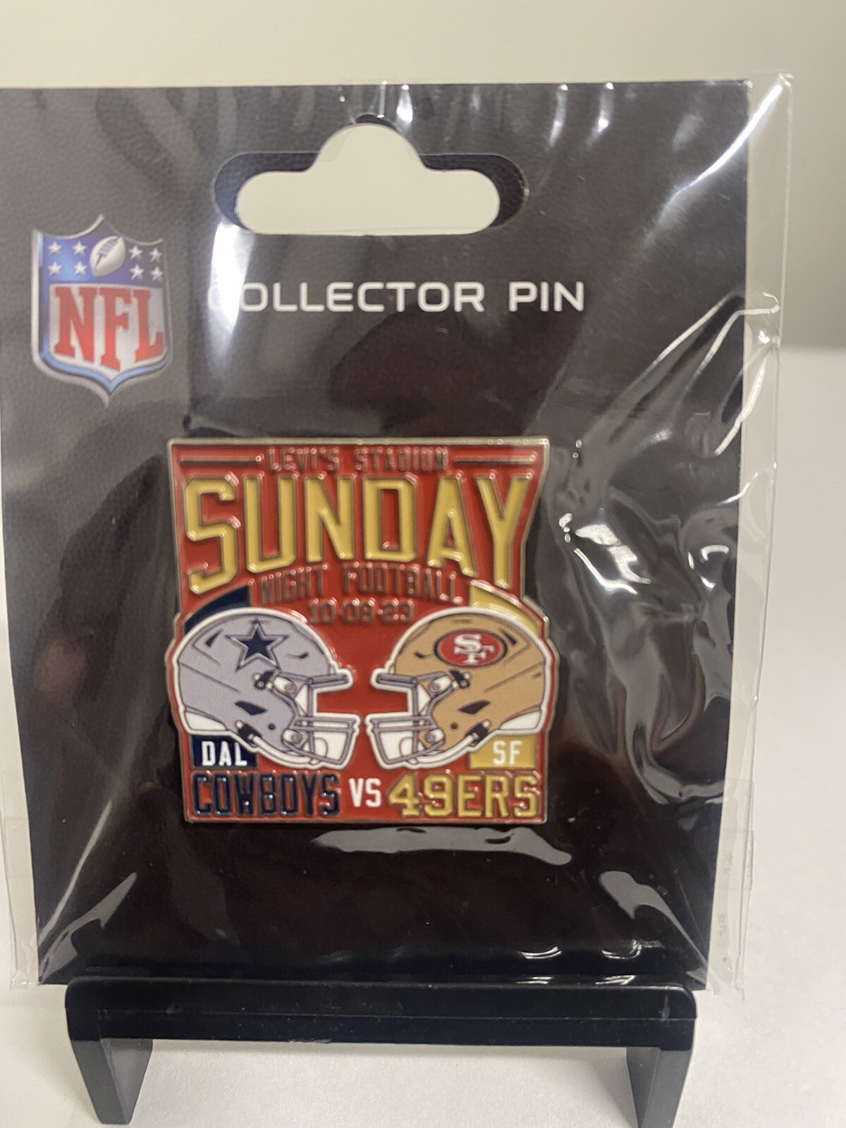 2023 49ers vs Cowboys Game Day Pin 10/8/23. Sunday Night Football