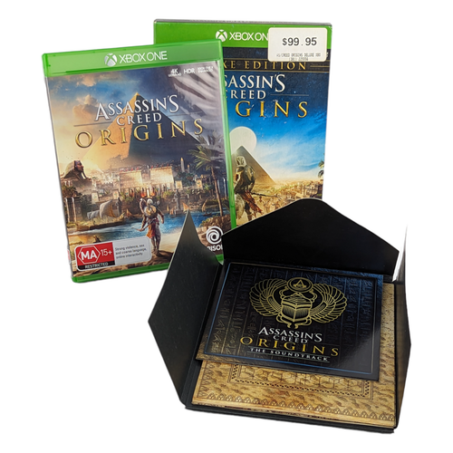 Assassins Creed Origins Xbox One Game DELUXE EDITION CD AND MAP eBay