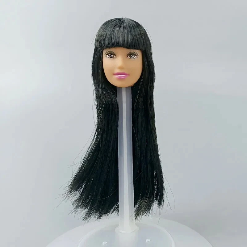 Stil mischen Puppenkopf mit Haar Mode Schminken Köpfe für 11,5" Puppen Zubehör - Bild 3 von 4