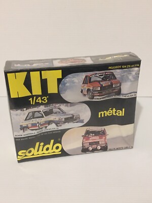 Solido Metal Kit Peugeot 104 ZS - Miniature Voiture 1/43, Modèle 1970, Collection