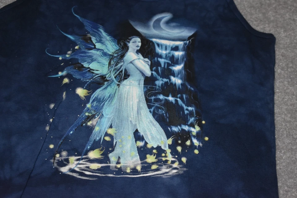 #30-1379 X-LARGE JUNIORS NIÑAS MARCA MONTAÑA AZUL HADA TANQUE ANCHO Foto 2 de 4