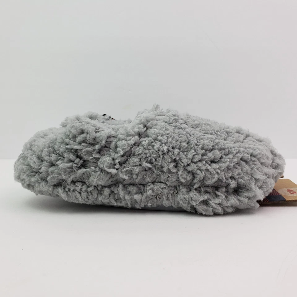 Zapatillas cerradas Dearfoams Skye para niños talla 2/3 gris sleet sherpa Foto 3 de 4