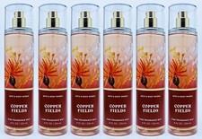 6 Bath  Body Works COPPER FIELDS Fine Fragrance Mist Body Spray 8 oz