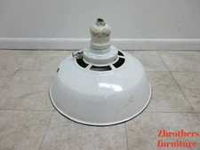 Antique Porcelain Gas Station Oil Lamp Street Light Shade  B