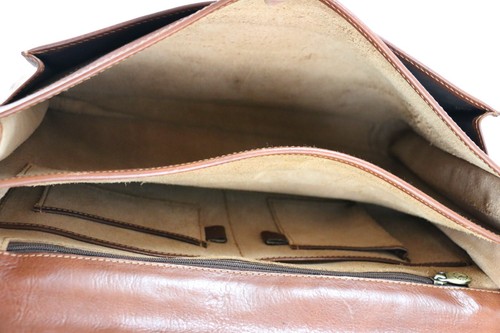 Vintage Leather VALENTINA IN PELL Professional Attorney Briefcase Bags Mens - Picture 8 of 12