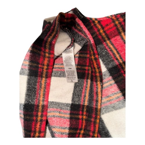 Little ME Plaid Jumper Dress Button Detail Sleeveless Outfit 18M - Picture 2 of 4