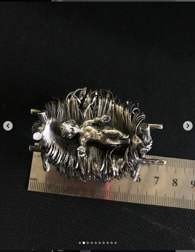 Interessante set miniature religiose in argento in Italia, metà XX secolo. Ottimo - Foto 2 di 6
