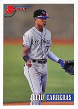 2021 Bowman Heritage #136 JULIO CARRERAS Colorado Rockies